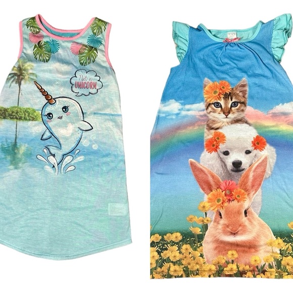 Girls Nightgowns large (10/12) - Picture 1 of 10